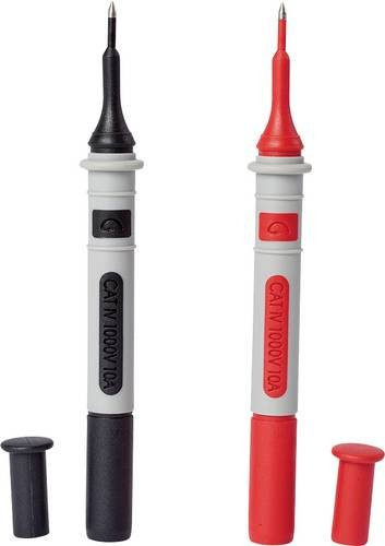 Chauvin Arnoux Prüfspitzen mit 4mm Buchse CAT IV 1000V in Rot und Schwarz, 2er-Set - Bild 1