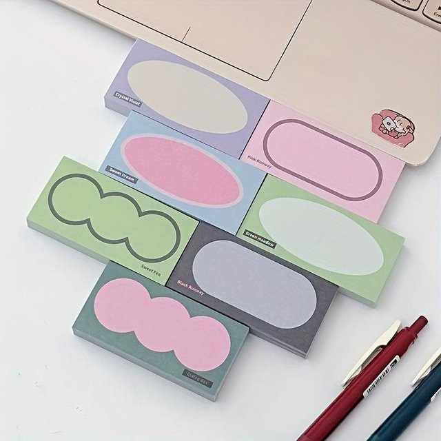 SZ-Damai Floral Ink Retro Serie Mini Ziegelstein Notizblock Set, 7 Stück in Beige und Multicolour, 700 Blatt - Bild 1