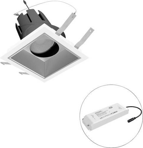 EVN LED-Deckenstrahler F03R14SM3840L15P in Weiß, quadratisch und verstellbar - Bild 1
