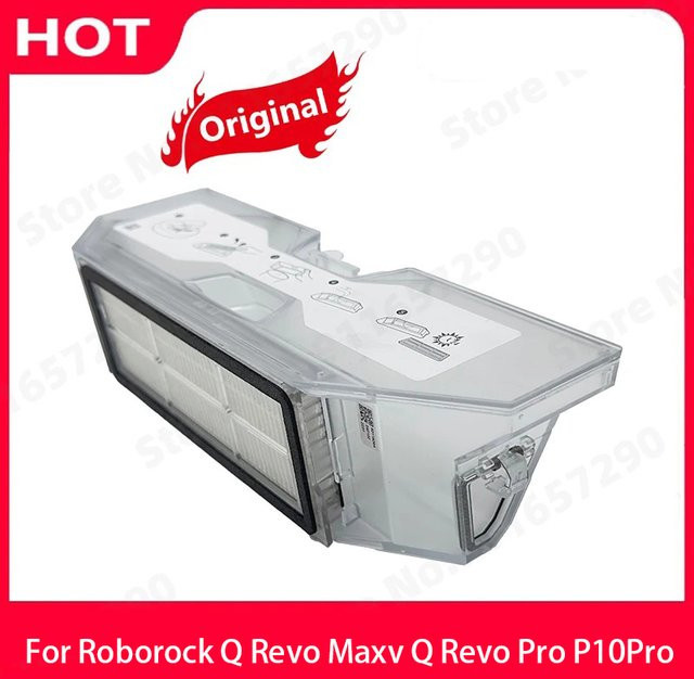 Roborock Ersatz Staubbehälter mit Filter in Transparent für Q Revo MaxV, Q Revo Pro und P10 Pro Saugroboter - Bild 1