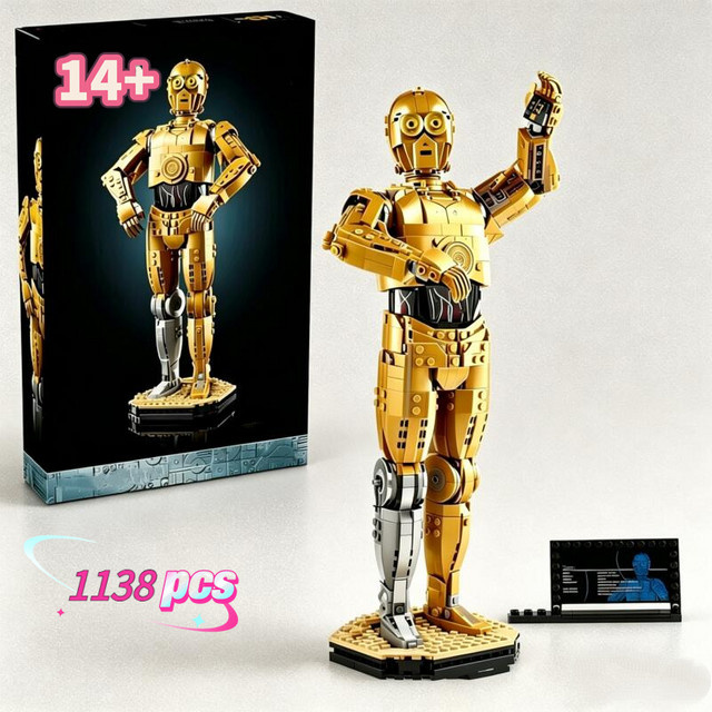 Potdemiel Star Wars 3PO Roboter, Baustein-Modell, 1.138 Teile, ab 14 Jahren - Bild 1