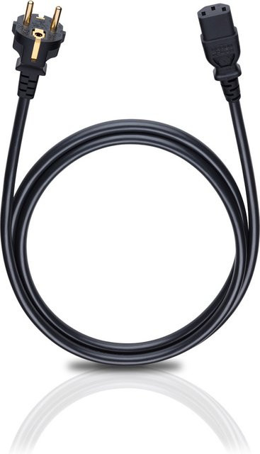 Oehlbach Powercord C 13 Universal-Netzkabel in Schwarz - Bild 1