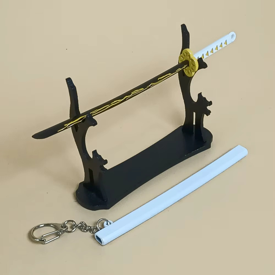Bandai Dämon Slayer Agatsuma Zenitsu Metall Schwert, Ninja, Samurai, Zubehör - Bild 2