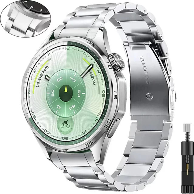 Uhrenarmband Edelstahl, Silber, Unisex - Bild 1