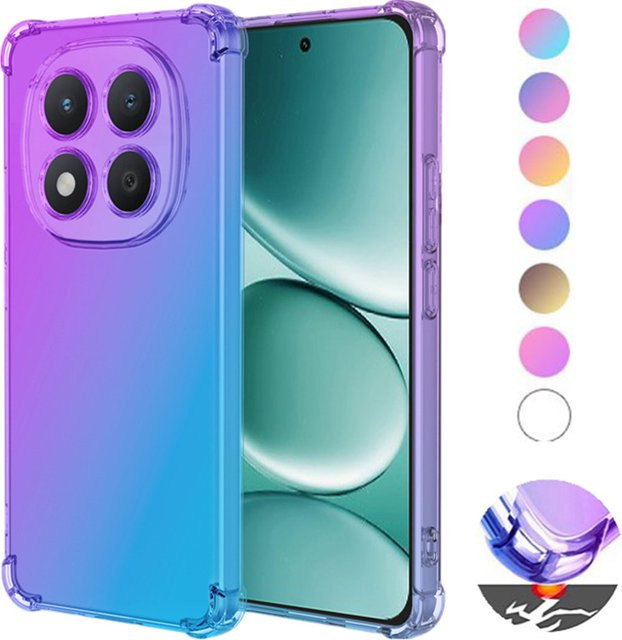 Stoßfeste Gradient Airbag TPU Schutzhülle für Xiaomi Redmi Note 15 Pro und Redmi Note 15 Pro+ 5G in Transparent - Bild 1