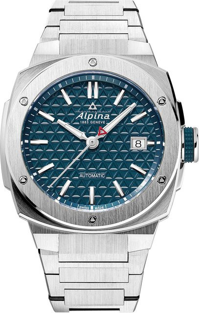 Alpina Herrenuhr Automatik, Edelstahl, Blau, 41 mm, 20 ATM - Bild 1