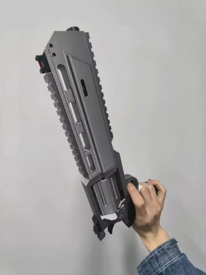 Bandai 9 Requiem Revolver-Pistolenmodell, Cosplay-Requisit, Grau, Kunststoff - Bild 1