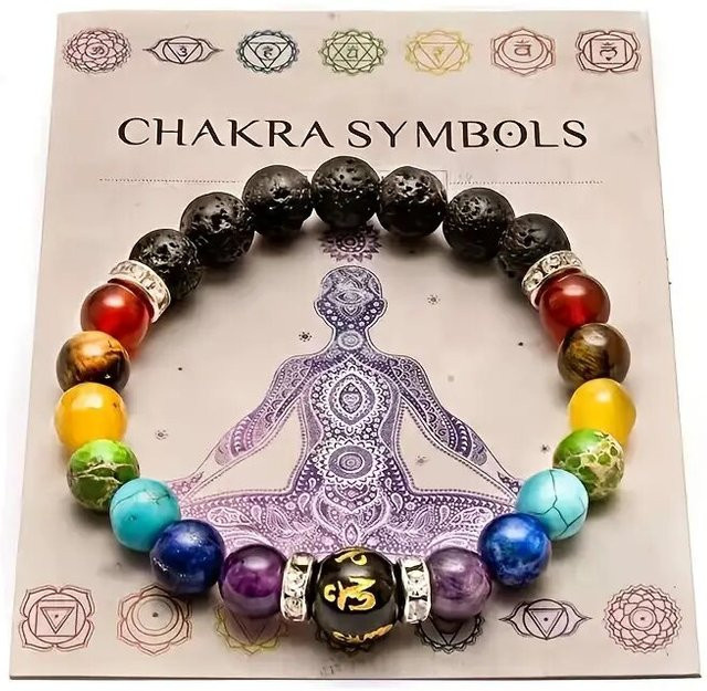 7 Chakra-Armband, Kristall, Bunt, Unisex - Bild 1