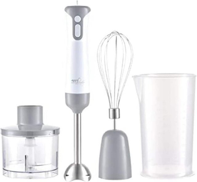Melchioni Family MIXXXO TRIO Stabmixer in Weiß mit 400 W, Zerkleinerer und Schneebesen - Bild 1