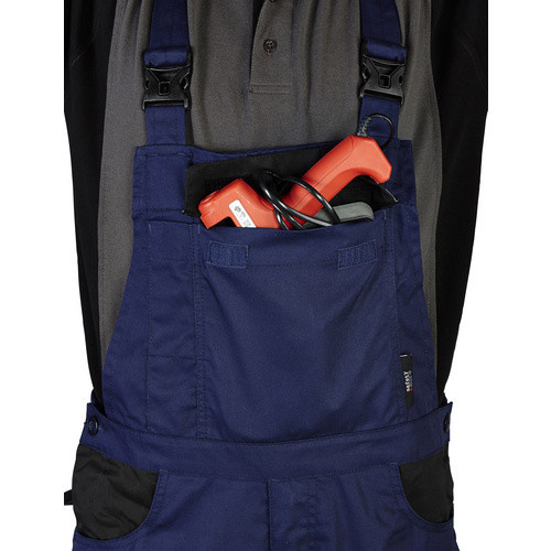 safety and more Latzhose EXTREME in Marineblau/Schwarz aus Polyester-Baumwolle, Größe XXXL - Bild 2