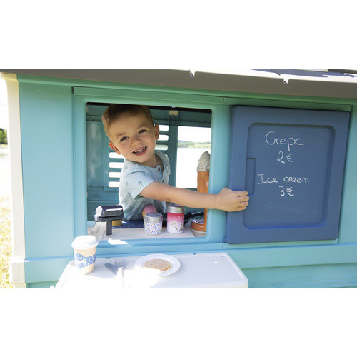 Smoby Spielhaus Sweety Corner aus Kunststoff in Natur/Blau/Bunt, B/H/T: 105 x 127 x 110 cm - Bild 4