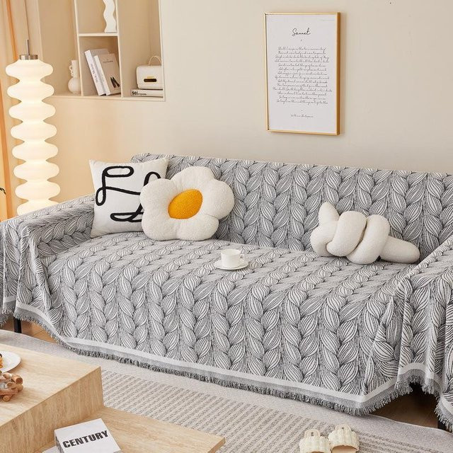 Universal Chenille Sofabezug aus Polyester für dein Sofa, B/B: 180 x 130 cm - Bild 1