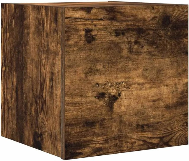 vidaXL TV-Wandschrank in Räuchereiche, klassisches Design für dein Wohnzimmer, B/T/H: 30,5 x 30 x 30 cm - Bild 1