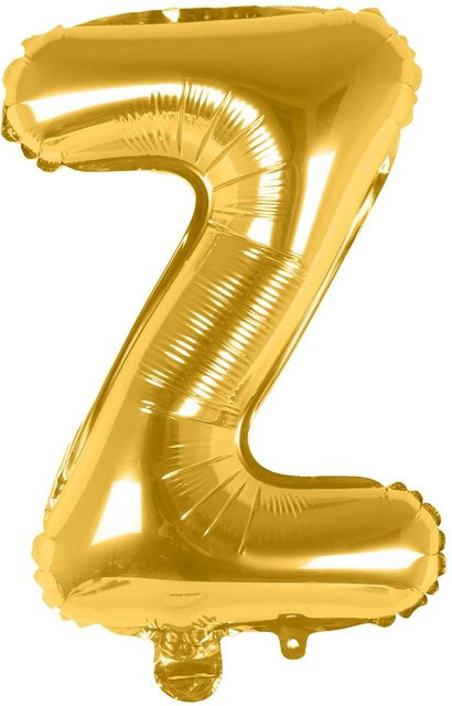 Rico Design Folienballon Buchstabe in Gold, Höhe: 36 cm - Bild 1