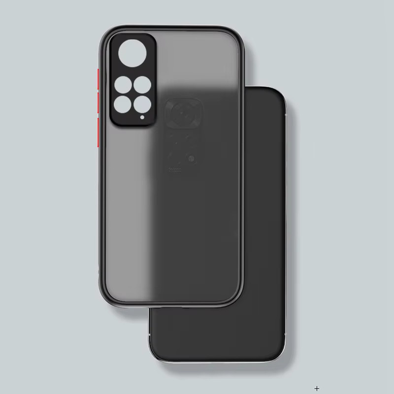 Stoßfeste Handyhülle für Xiaomi Redmi Note 11 Pro Note 10 10s 11 11s 12s 12 Pro Plus mit Soft-TPU-Rahmen und Hard-Back in Schwarz - Bild 3
