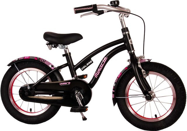 TPFSports Miracle Cruiser Kinderfahrrad, Mädchen, 14 Zoll, Mattschwarz - Bild 1