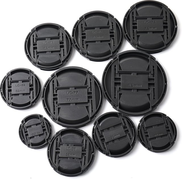 SD&HI Center Pinch Snap-on Cap Objektivdeckel für Kameraobjektive in Schwarz - Bild 1