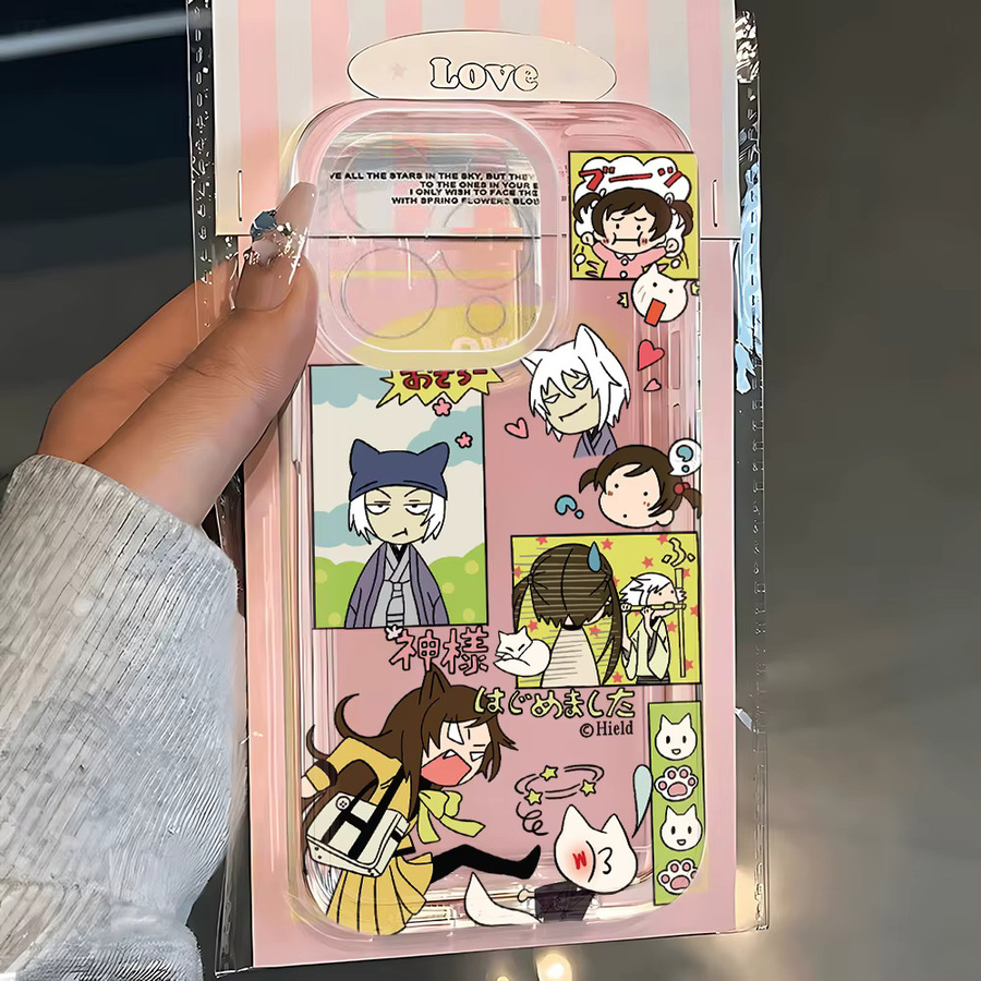 Klassische Comic Gir Handyhülle für Apple iPhone kompatibel mit iPhone 17 16 15 14 13 12 11 Pro Max und weiteren Modellen mit transparenter Rückseite - Bild 4
