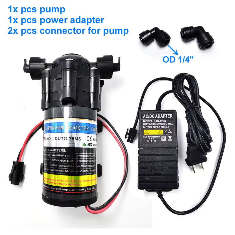 Hot Booster Silent Hochdruck-selbstansaugende Pumpe für Nebelkühlsysteme, 24 V DC, 75 Gallonen - Bild 2