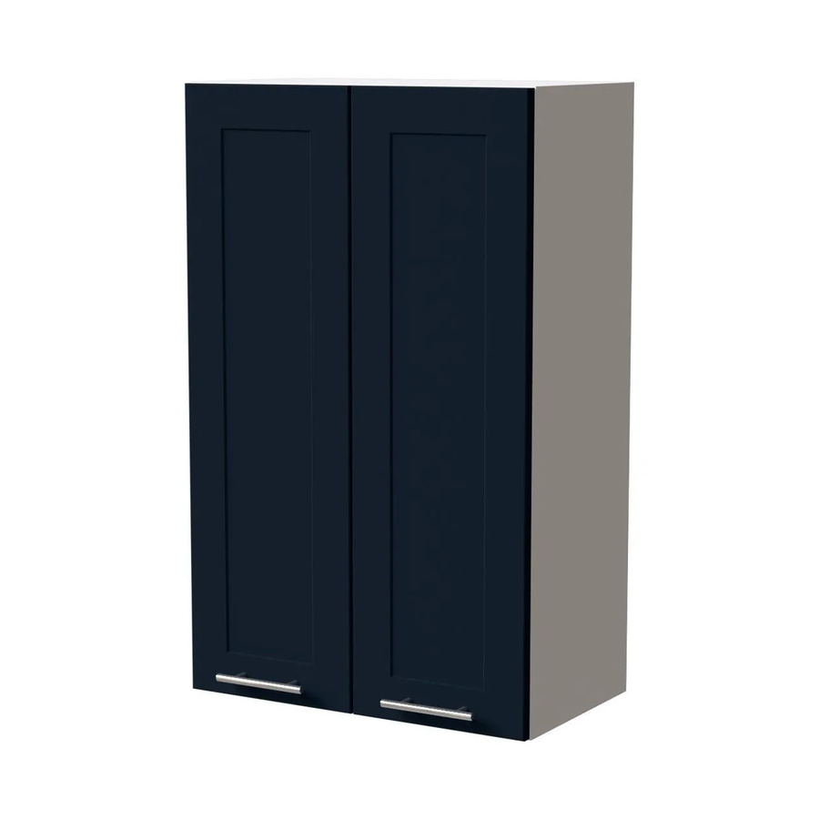 Feldmann-Wohnen Hängeschrank Oslo W4 Küchenschrank in Weiß und Indigo Matt, B/T/H: 60 x 32,5 x 96 cm - Bild 2