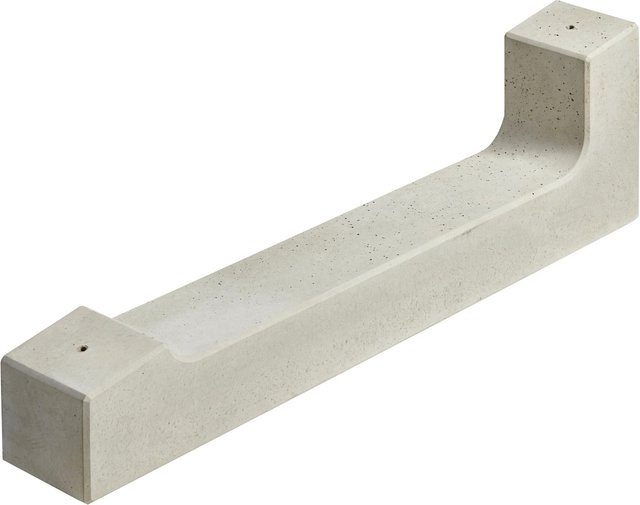 Kann Solarmodulhalter aus Beton in Grau, B/H/T: 80 x 12 x 11,3-25,4 cm - Bild 1