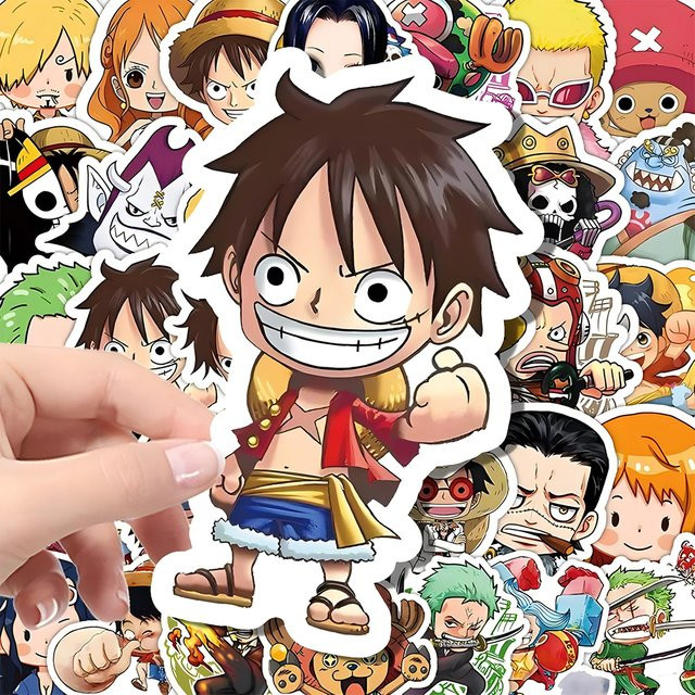 Bandai One Piece Anime Aufkleber, 55-teiliges Set - Bild 1