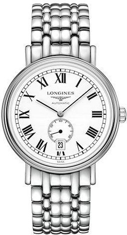 Longines Armbanduhr, Automatik, Edelstahl, Weiß, Herren - Bild 1