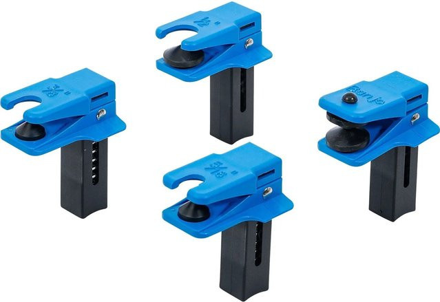 BGS Stahlleitungs Verschlussklemmen Satz 4-teilig 8705 in Blau und Stahl - Bild 1