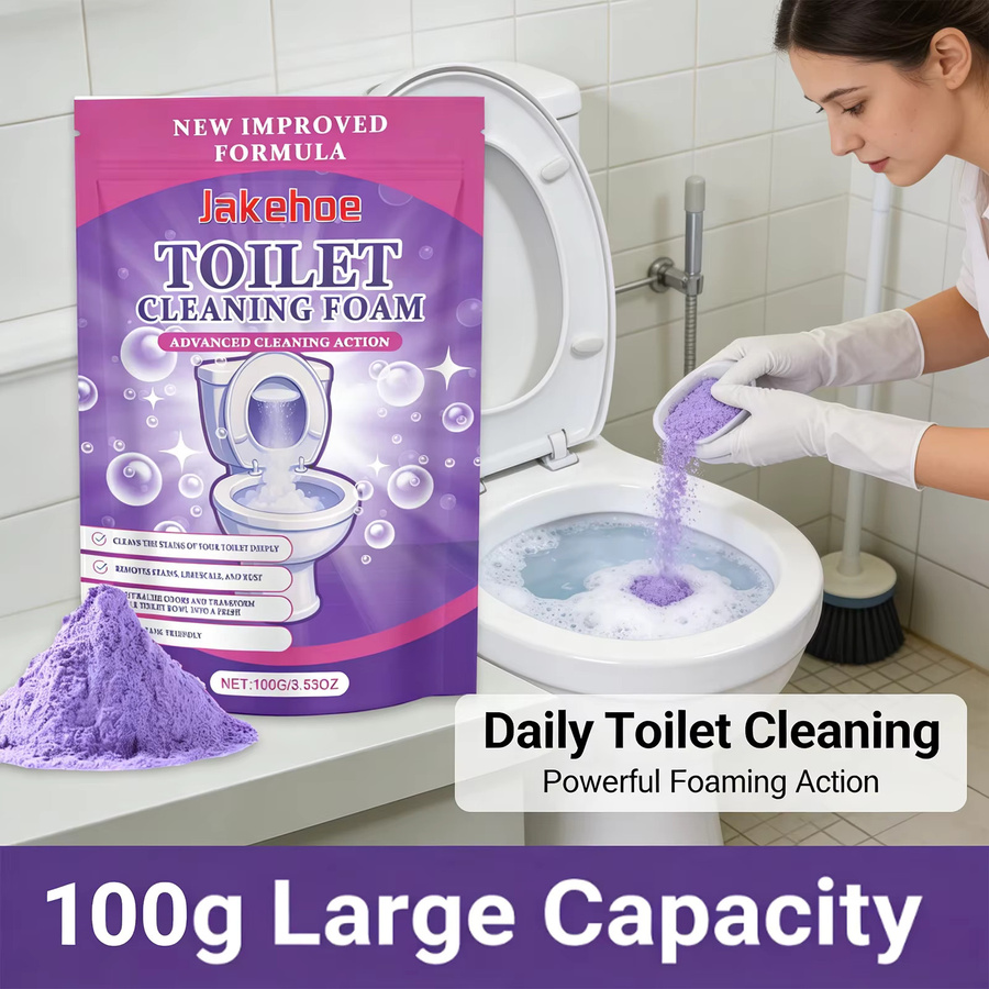 JAKEHOE Toilettenreinigungspulver zur Tiefenreinigung und Fleckenentfernung in Lila, 100g - Bild 2
