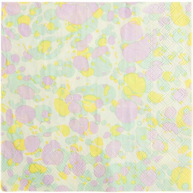 Rico Design Servietten Marmorierung Multicolor, 20 Stück - Bild 1