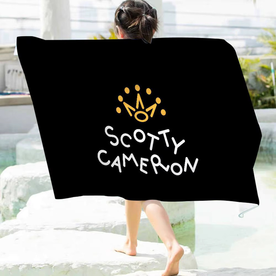 Potdemiel Mikrofaser-Strandtuch S-SCOTTY C-CAMERON in Schwarz, schnelltrocknendes Handtuch für Strand, Pool und Yoga - Bild 5