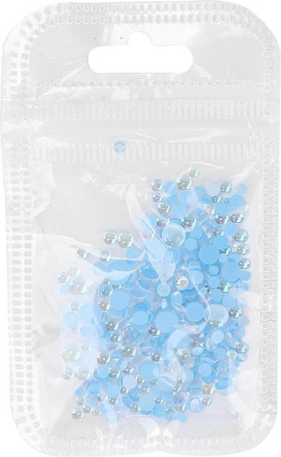 DIYelecs Nail Art Faux Kristallperlen, Hellblau, Glänzend, 300 Stück - Bild 1