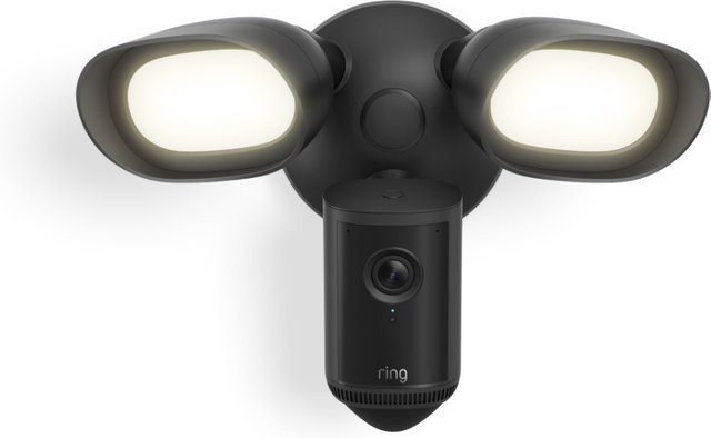 Ring Floodlight Cam Pro 2. Generation Außenkamera mit Flutlicht in Schwarz - Bild 1