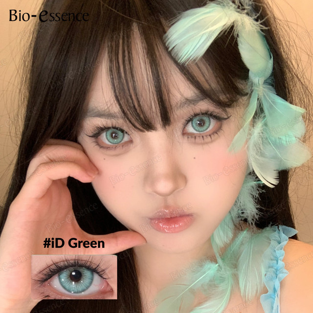 Bio-essence Farbkontaktlinsen, Grau, 1 Paar, Unisex - Bild 1