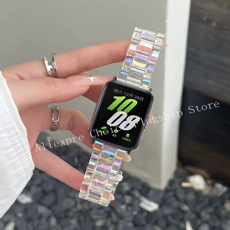 Samsung Armband für Galaxy Fit3, Kunststoff, transparent, bunt, Damen - Bild 5