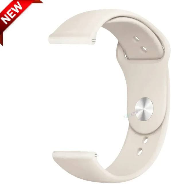 Uhrenarmband Silikon, Weiß, Unisex - Bild 1