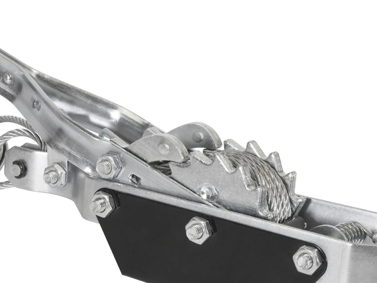 Güde Handhebelseilzug HS 2000 mit Umlenkrolle in Silber und Schwarz - Bild 2
