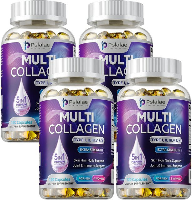 Pslalae 5-in-1 Kollagenkomplex-Kapseln, Unisex - Bild 1