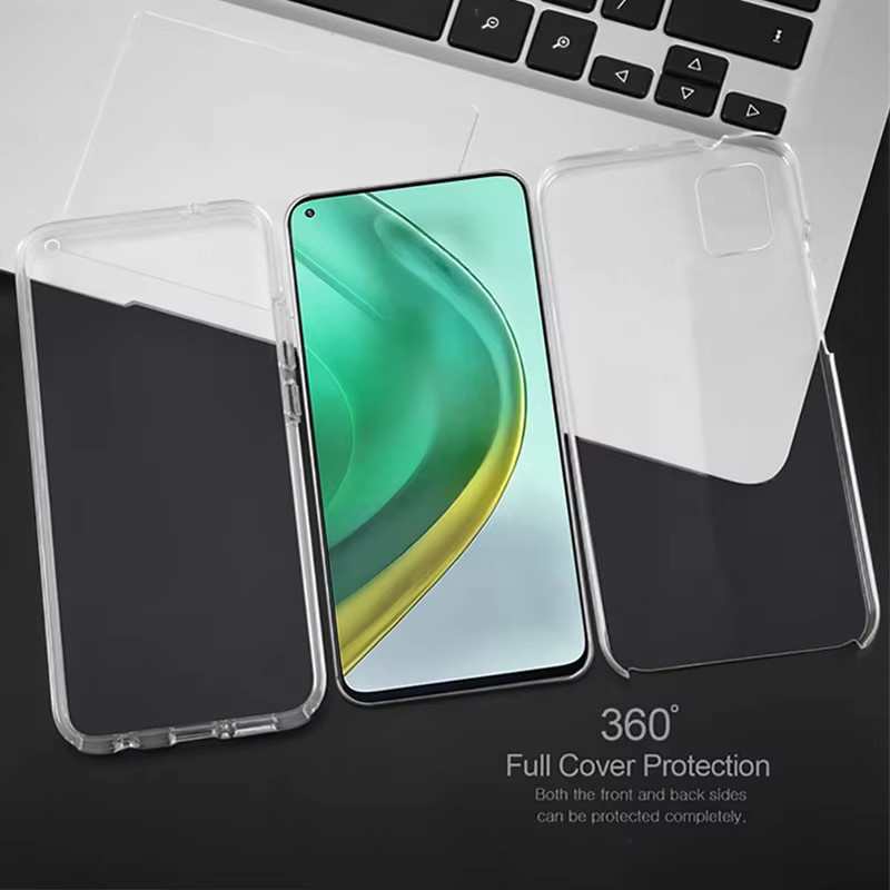 Stoßfeste 360-Vollschutz Hülle für Samsung Galaxy S24 Ultra S23 FE Plus A55 A35 A24 A14 A54 A33 A53 A73 A32 A05 in Transparent - Bild 2