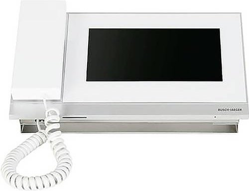 Busch-Jaeger Conciergestation Audio-Intercom in Weiß mit Glaselement - Bild 1