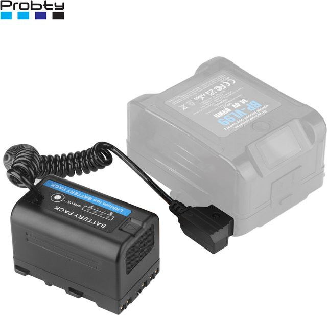 Sony D-TAP zu BP-U30 BP-U35 Dummy-Akku in Schwarz für XDCAM EX PMW Kameras - Bild 1
