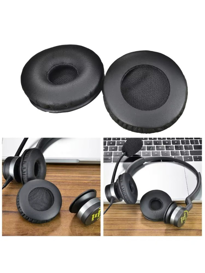 Jabra Ersatz-Ohrpolster Kissen in Schwarz für Biz 2300 USB Duo, Biz 2300 QD und Biz 2300 USB MS Headsets zur Verbesserung des Komforts und der Geräuschisolierung - Bild 6