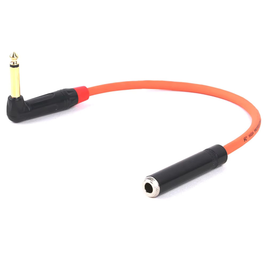 GuerGuo Audio-Adapter 6,35mm TS Mono-Stecker auf TRS Stereo-Buchse, rechtwinklig, grün - Bild 2