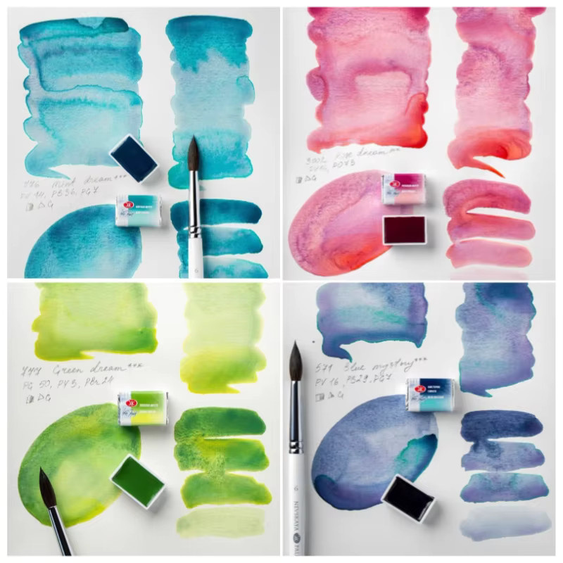 White Nights Limited Edition Granulation Solid Aquarellfarben in Künstlerqualität, Multicolour - Bild 1