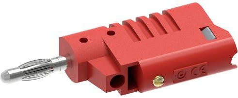 Electro PJP Bananenstecker 1080-CD1-R gerade, Farbe: Rot, Stift-Ø: 4 mm - Bild 1