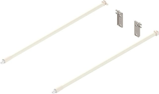 Blum Reling-Set Metabox für Frontauszug aus Stahl in Cremeweiß, Länge: 400 mm - Bild 1