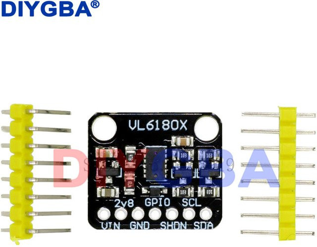 DNIGEF VL6180X Optisches Entfernungsmodul mit I2C-Schnittstelle für Arduino, Farbe: Schwarz - Bild 1