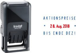 Trodat Printy 4.0 4750 Typo Datumstempel in Schwarz - Bild 1