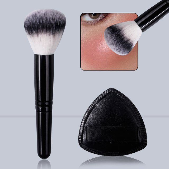 KOSSHOW Gesichtspuderpinsel Set, Rougepinsel, Konturierpinsel, Schwamm, Unisex - Bild 1