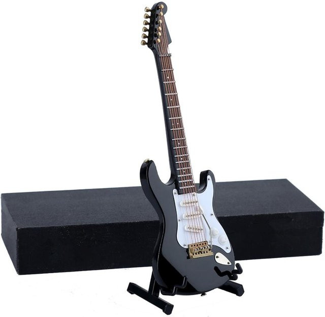 Yiran Furniture Mini-E-Gitarre Musikinstrument aus Holz mit Etui Set - Bild 1